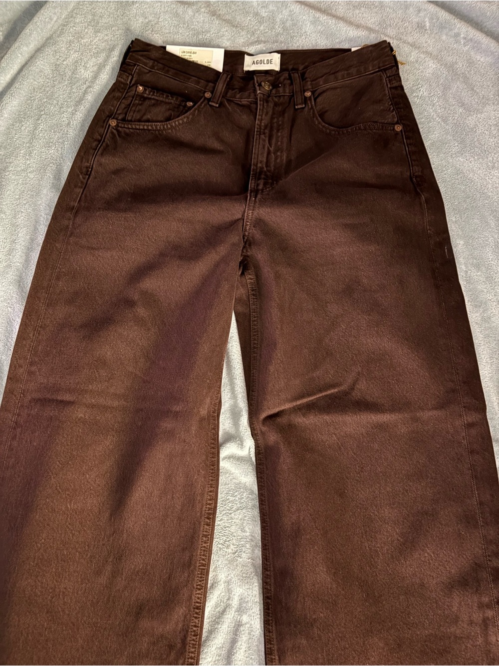 Agolde Low Curve Jean in Sloe Berry